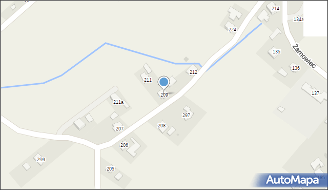 Żarnowiec, Żarnowiec, 209, mapa Żarnowiec