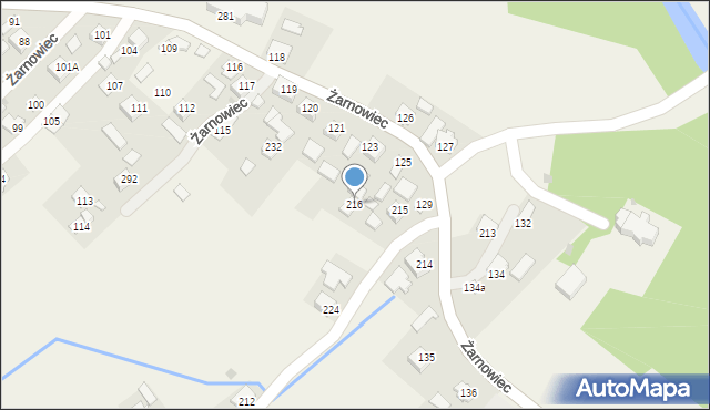 Żarnowiec, Żarnowiec, 216, mapa Żarnowiec