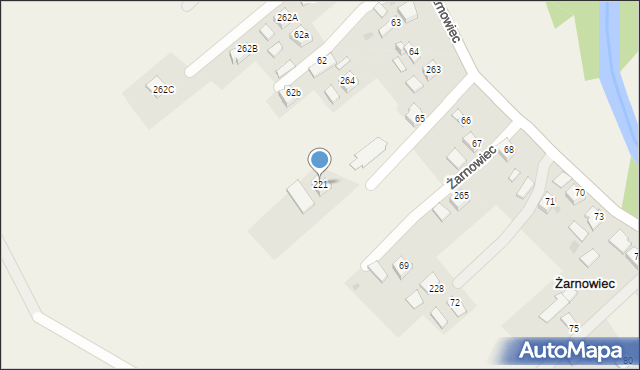 Żarnowiec, Żarnowiec, 221, mapa Żarnowiec
