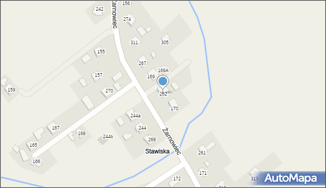 Żarnowiec, Żarnowiec, 262, mapa Żarnowiec