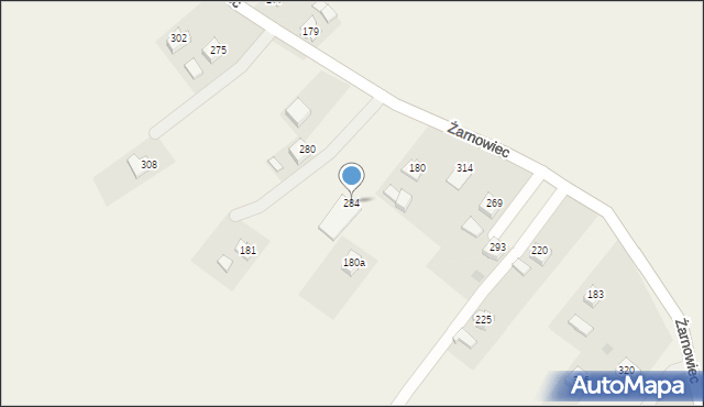 Żarnowiec, Żarnowiec, 284, mapa Żarnowiec