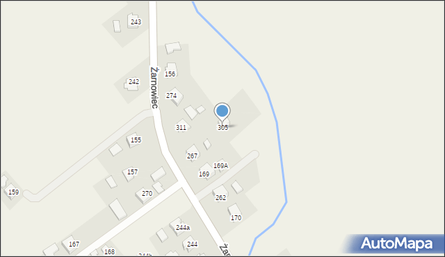 Żarnowiec, Żarnowiec, 305, mapa Żarnowiec