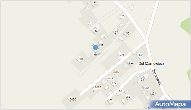 Żarnowiec, Żarnowiec, 60, mapa Żarnowiec