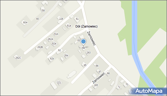 Żarnowiec, Żarnowiec, 64, mapa Żarnowiec