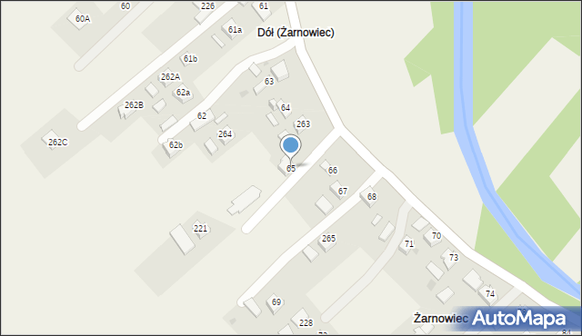 Żarnowiec, Żarnowiec, 65, mapa Żarnowiec