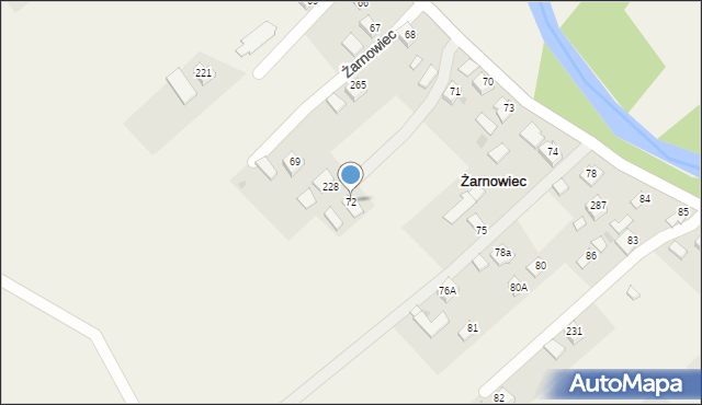 Żarnowiec, Żarnowiec, 72, mapa Żarnowiec