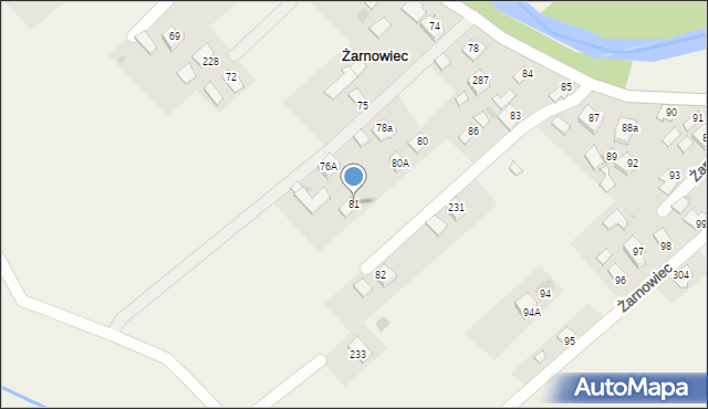 Żarnowiec, Żarnowiec, 81, mapa Żarnowiec