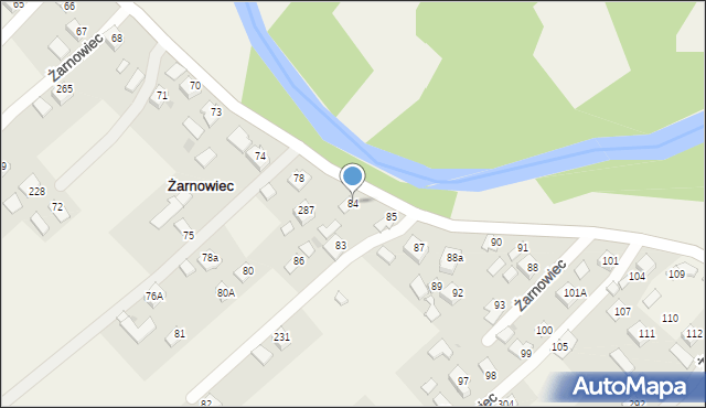 Żarnowiec, Żarnowiec, 84, mapa Żarnowiec