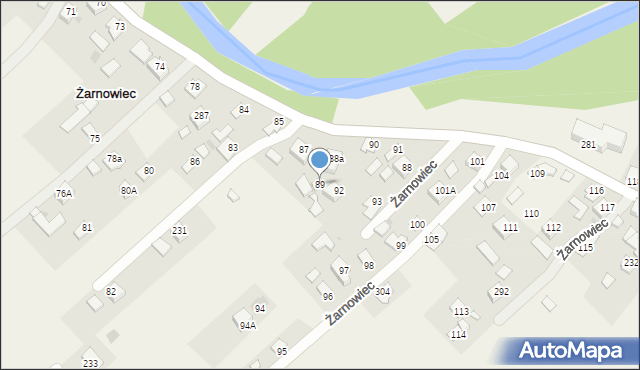 Żarnowiec, Żarnowiec, 89, mapa Żarnowiec