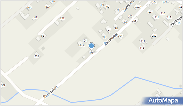 Żarnowiec, Żarnowiec, 95, mapa Żarnowiec