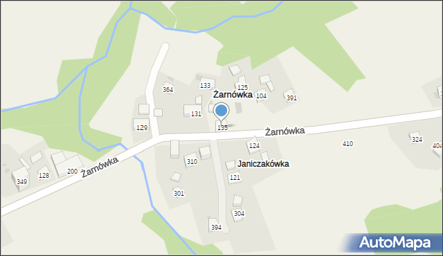 Żarnówka, Żarnówka, 135, mapa Żarnówka