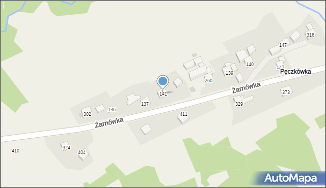 Żarnówka, Żarnówka, 141, mapa Żarnówka