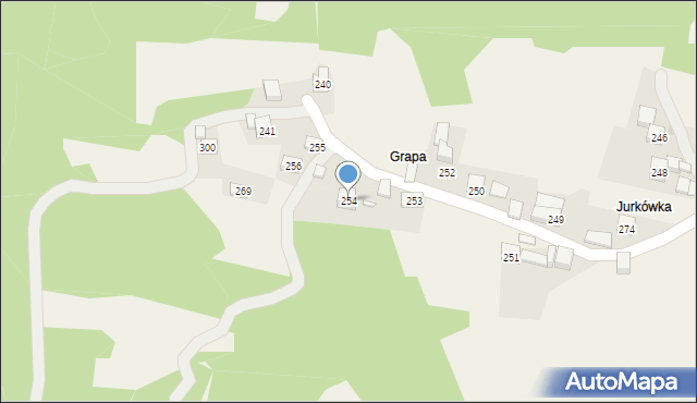 Żarnówka, Żarnówka, 254, mapa Żarnówka