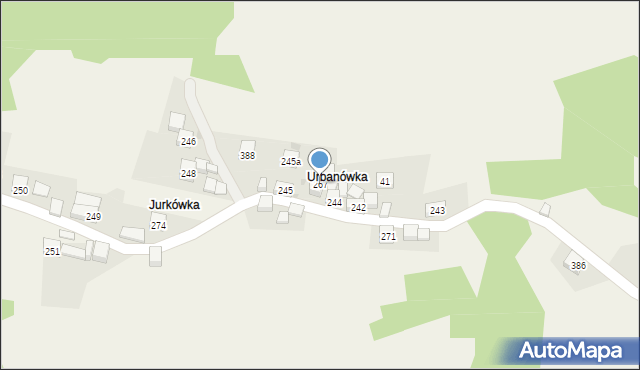 Żarnówka, Żarnówka, 267, mapa Żarnówka