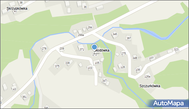 Żarnówka, Żarnówka, 272, mapa Żarnówka