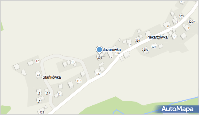 Żarnówka, Żarnówka, 298, mapa Żarnówka