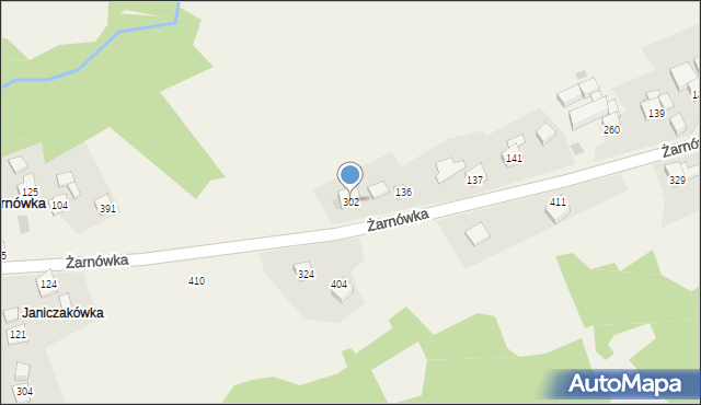 Żarnówka, Żarnówka, 302, mapa Żarnówka