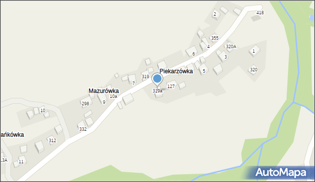 Żarnówka, Żarnówka, 319a, mapa Żarnówka