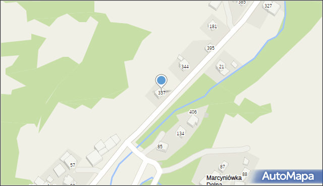 Żarnówka, Żarnówka, 337, mapa Żarnówka