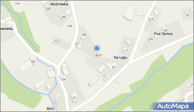 Żarnówka, Żarnówka, 362, mapa Żarnówka