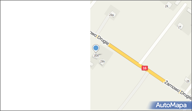 Żarnowo Drugie, Żarnowo Drugie, 30A, mapa Żarnowo Drugie