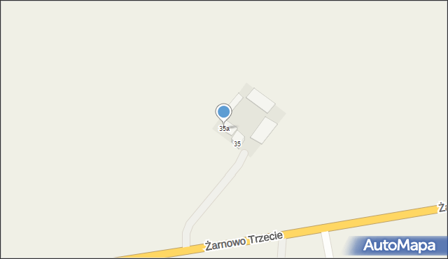 Żarnowo Trzecie, Żarnowo Trzecie, 35a, mapa Żarnowo Trzecie