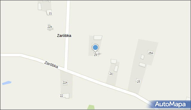 Zaróbka, Zaróbka, 23, mapa Zaróbka