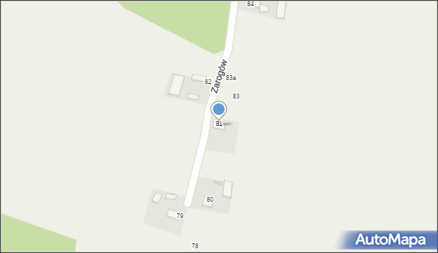 Zarogów, Zarogów, 81, mapa Zarogów