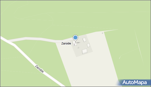 Zarośle, Zarośle, 6, mapa Zarośle