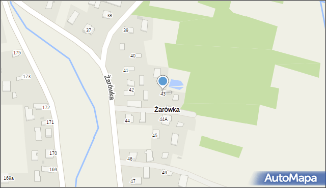 Żarówka, Żarówka, 43, mapa Żarówka