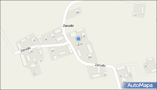 Zarudki, Zarudki, 20, mapa Zarudki