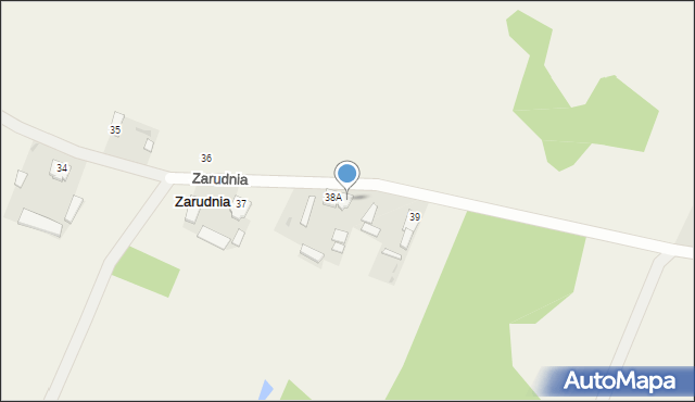 Zarudnia, Zarudnia, 38B, mapa Zarudnia