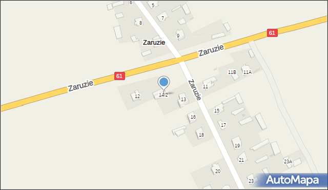 Zaruzie, Zaruzie, 14/2, mapa Zaruzie