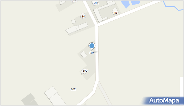 Zaruzie, Zaruzie, 80c, mapa Zaruzie