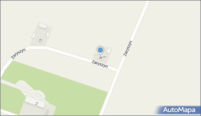 Zaryszyn, Zaryszyn, 26, mapa Zaryszyn