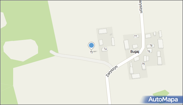 Zaryszyn, Zaryszyn, 73, mapa Zaryszyn