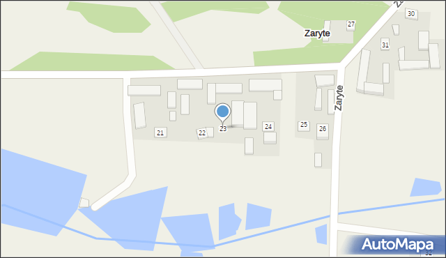 Zaryte, Zaryte, 23, mapa Zaryte