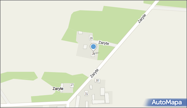 Zaryte, Zaryte, 28, mapa Zaryte