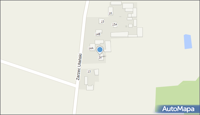 Zarzec Ulański, Zarzec Ulański, 14, mapa Zarzec Ulański
