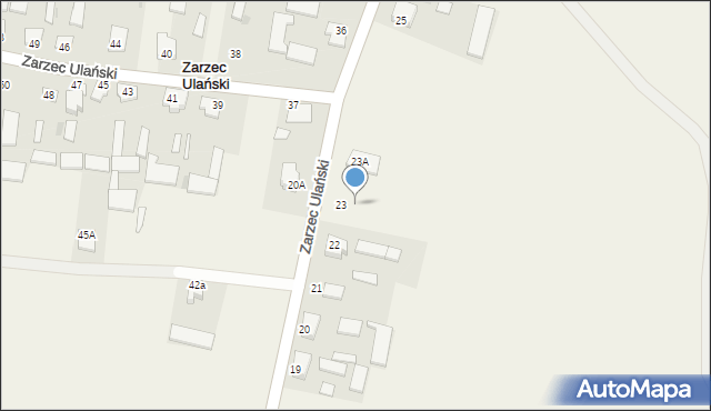 Zarzec Ulański, Zarzec Ulański, 22a, mapa Zarzec Ulański