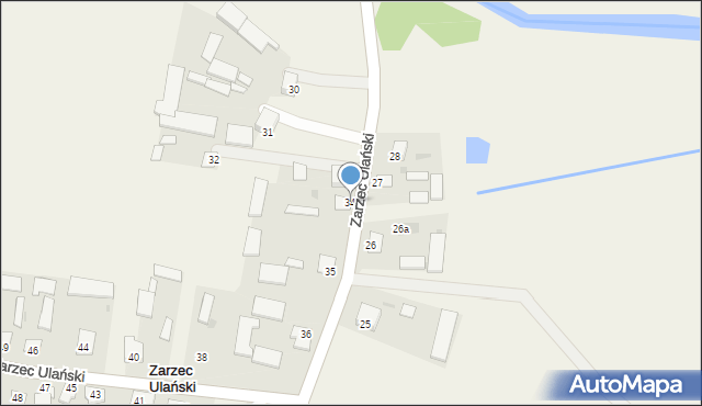 Zarzec Ulański, Zarzec Ulański, 34, mapa Zarzec Ulański