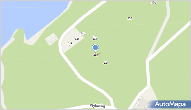 Zarzęcin, Zarzęcin, 44p, mapa Zarzęcin