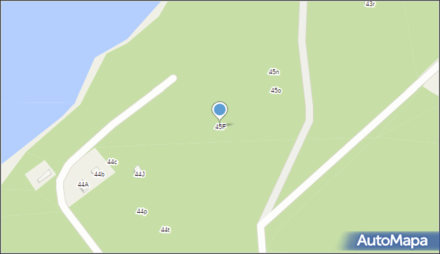 Zarzęcin, Zarzęcin, 45F, mapa Zarzęcin