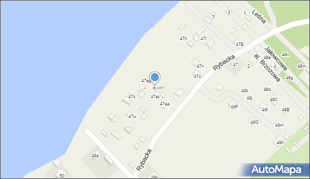 Zarzęcin, Zarzęcin, 47ae, mapa Zarzęcin
