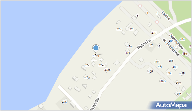 Zarzęcin, Zarzęcin, 47ag, mapa Zarzęcin