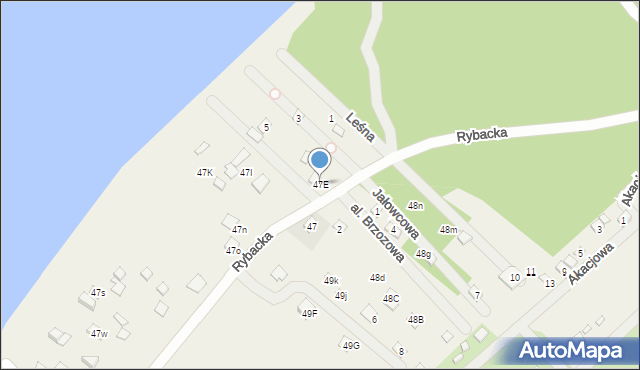 Zarzęcin, Zarzęcin, 47E, mapa Zarzęcin