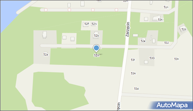 Zarzęcin, Zarzęcin, 52w, mapa Zarzęcin