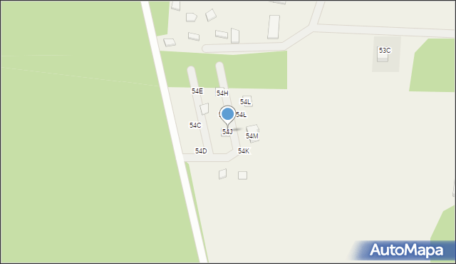 Zarzęcin, Zarzęcin, 54J, mapa Zarzęcin