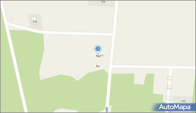 Zarzęcin, Zarzęcin, 54p, mapa Zarzęcin