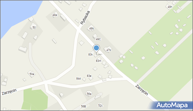 Zarzęcin, Zarzęcin, 83l, mapa Zarzęcin